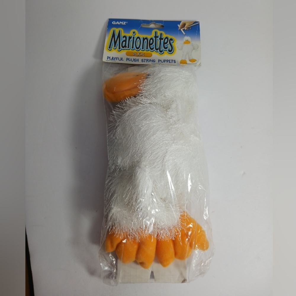 Ganz White Duck Plush Stuffed Animal Marionettes String Puppets